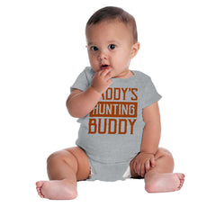 Daddys Hunting Buddy Romper Bodysuit-Direct To Garment Print-Brisco Baby
