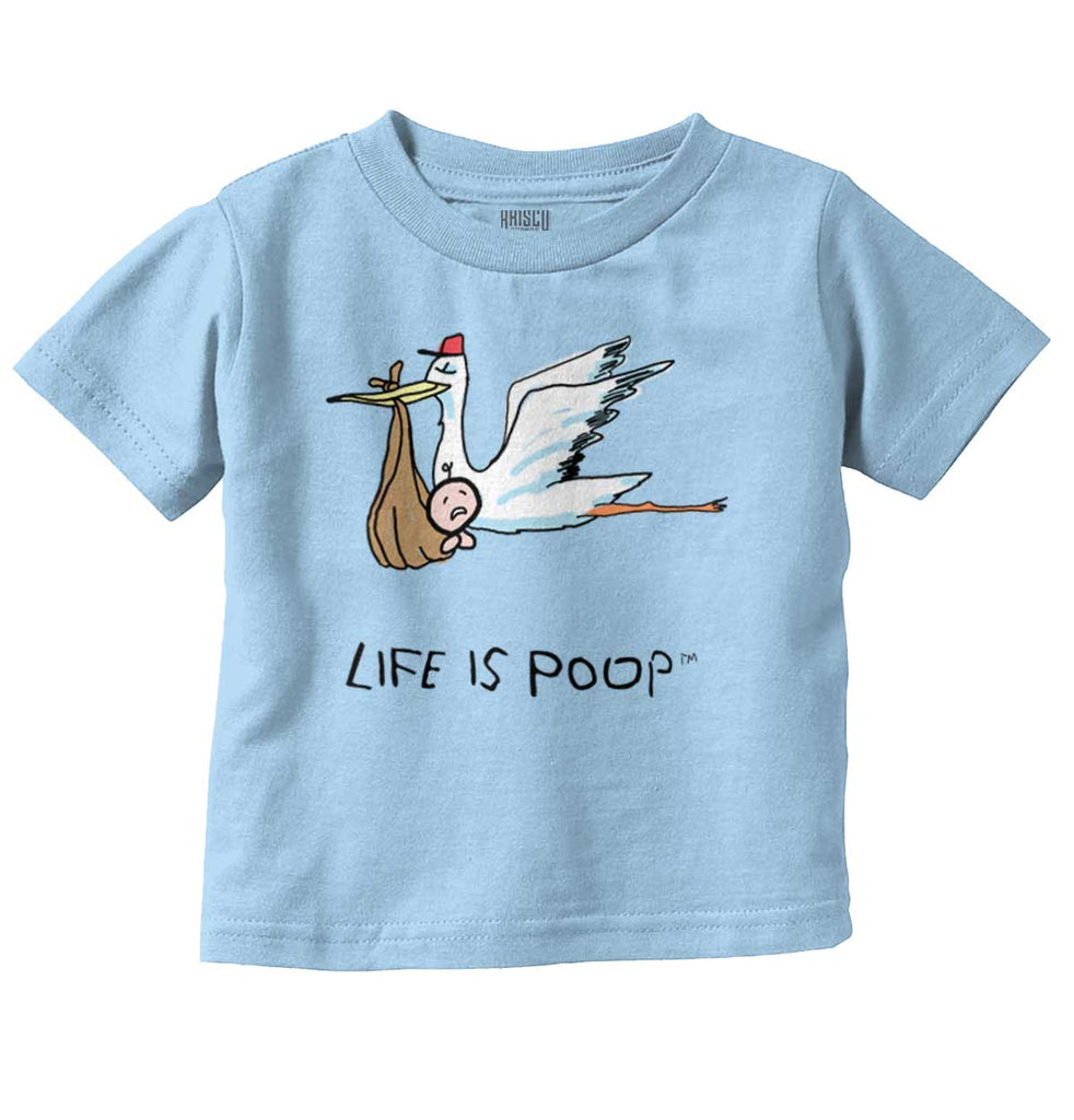 Stork Infant Toddler T Shirt-Direct To Garment Print-Brisco Baby