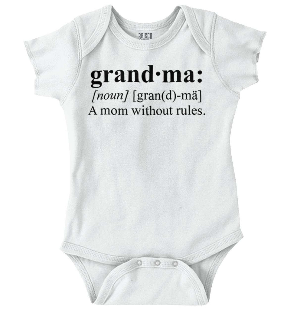 Grandma Definition Romper Bodysuit-Direct To Garment Print-Brisco Baby