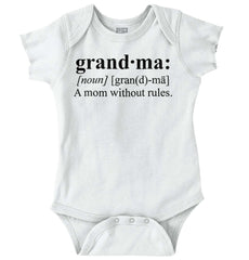 Grandma Definition Romper Bodysuit-Direct To Garment Print-Brisco Baby