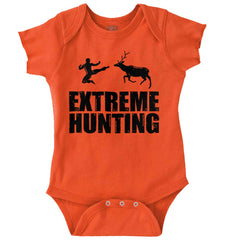 Extreme Deer Hunting Romper Bodysuit-Direct To Garment Print-Brisco Baby
