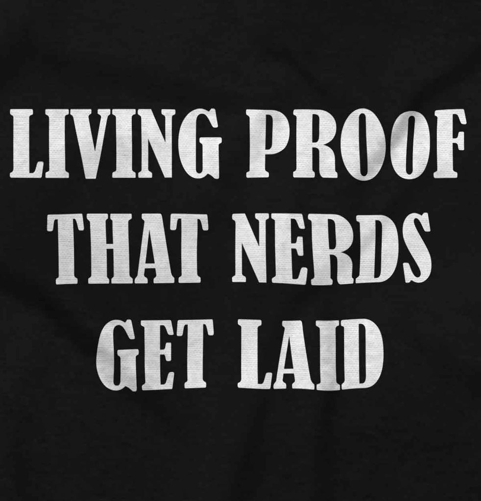 Nerds Get Laid Infant Baby Bib-Direct To Garment Print-Brisco Baby