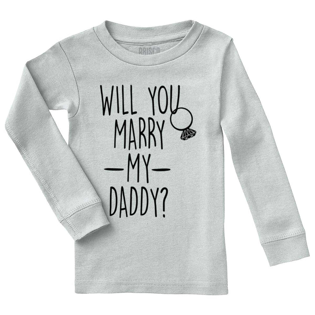 Marry My Daddy Solid Baby Pajama Top-Direct To Garment Print-Brisco Baby