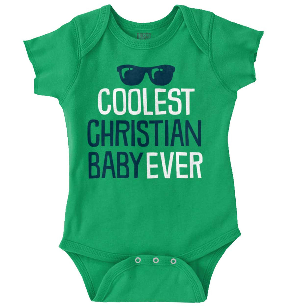 Coolest Christian Baby Romper Bodysuit-Direct To Garment Print-Brisco Baby