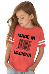 Made In Vachina Toddler Football Jersey Tee-Direct To Garment Print-Brisco Baby