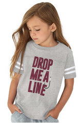 Drop Me A Line Football Jersey-Direct To Garment Print-Brisco Baby