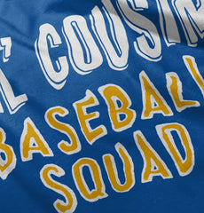 Lil Cousin Baseball Squad Infant Toddler T Shirt-Direct To Garment Print-Brisco Baby