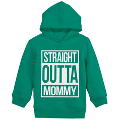 Straight Outta Mommy Toddler Pullover Hoodie-Direct To Garment Print-Brisco Baby