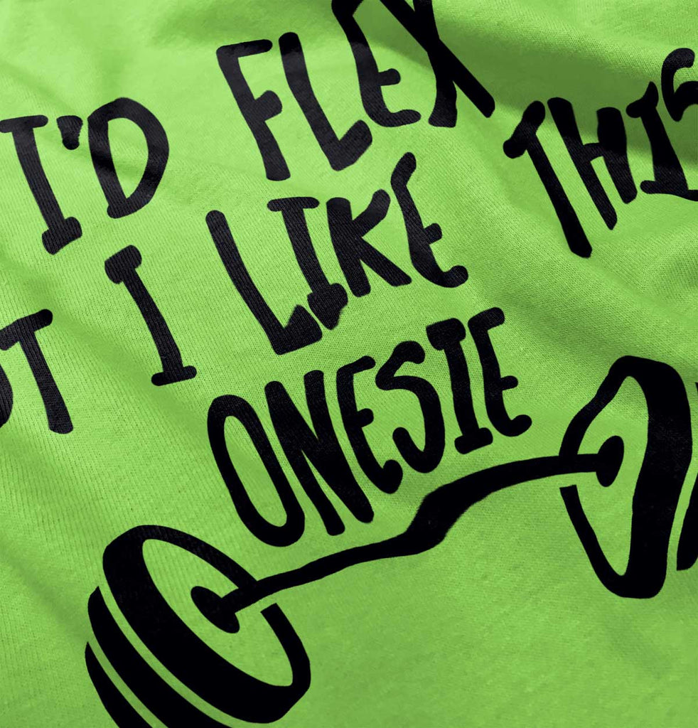 I'd Flex Romper Bodysuit-Direct To Garment Print-Brisco Baby