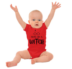 Son Of A Witch Romper Bodysuit-Direct To Garment Print-Brisco Baby