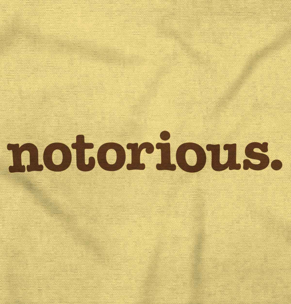 Notorious Infant Toddler T Shirt-Direct To Garment Print-Brisco Baby