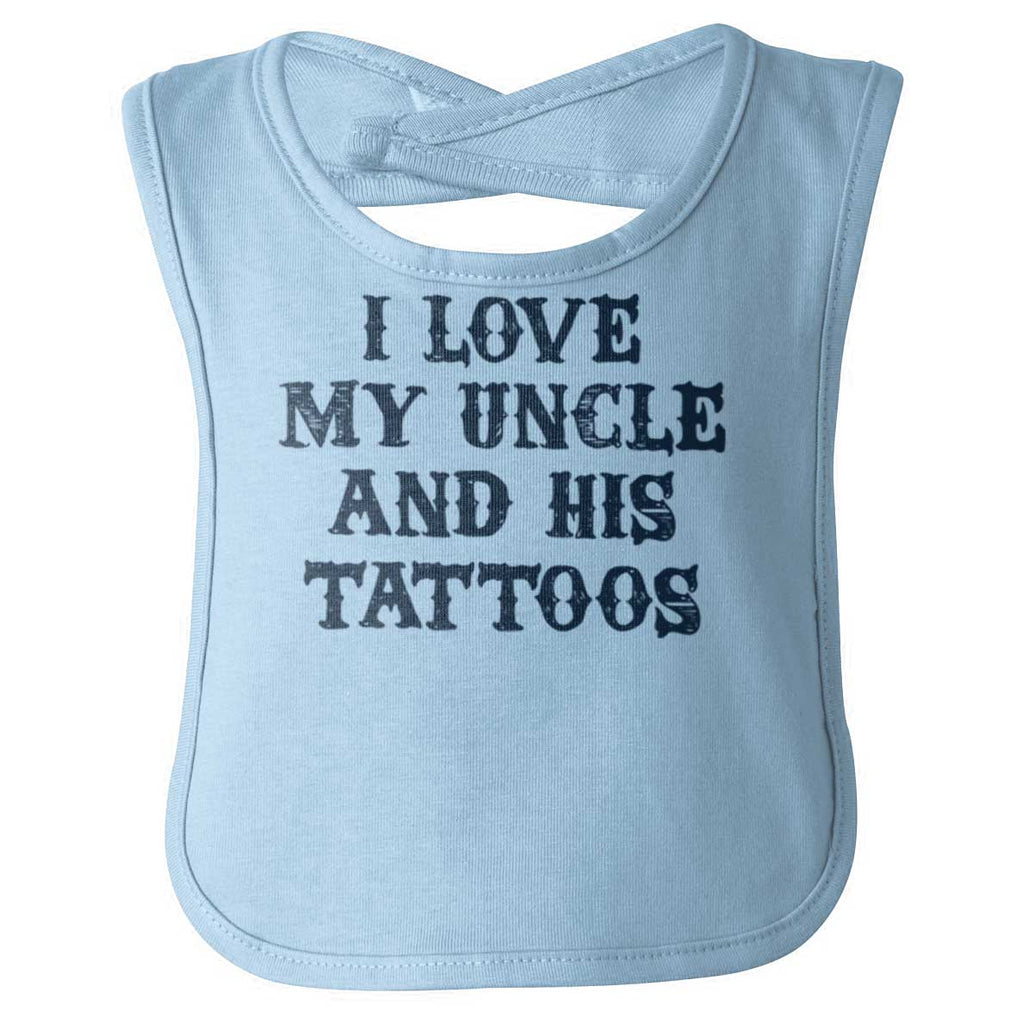 Uncle's Tattoos Infant Baby Bib-Direct To Garment Print-Brisco Baby