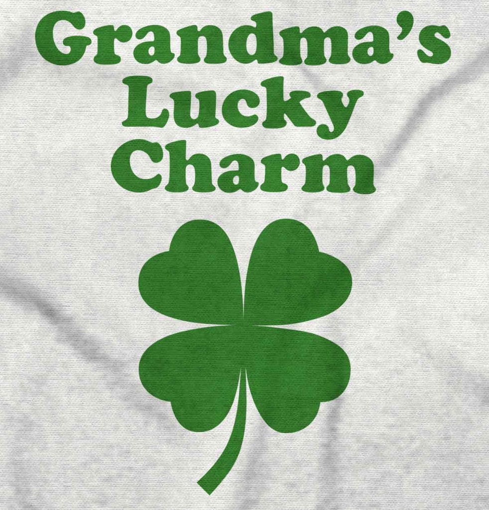 Grandma's Lucky Charm Infant Baby Bib-Direct To Garment Print-Brisco Baby
