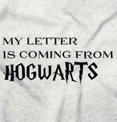 Letter Coming Hogwarts Infant Toddler T Shirt-Direct To Garment Print-Brisco Baby