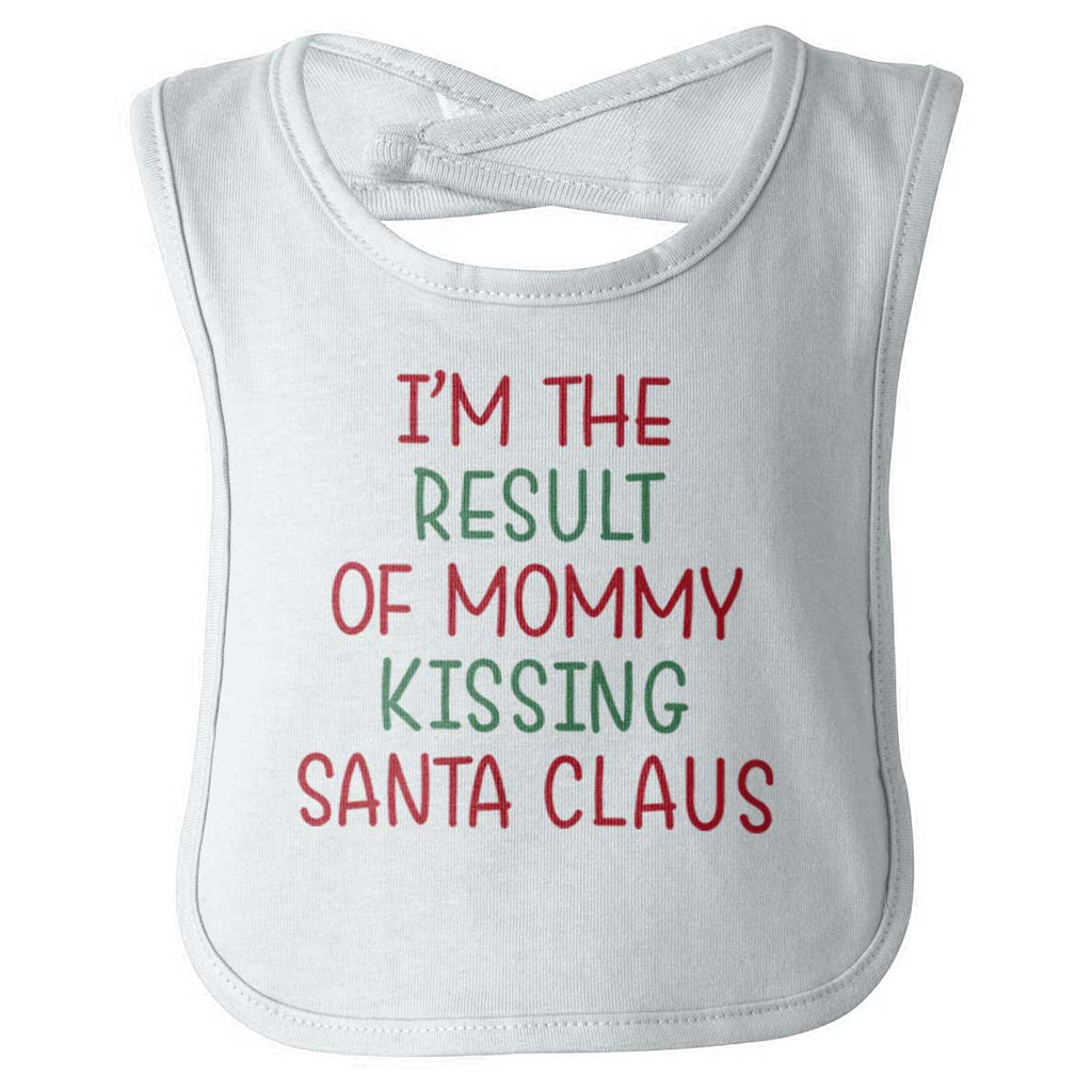 Result Of Mommy Santa Infant Baby Bib-Direct To Garment Print-Brisco Baby