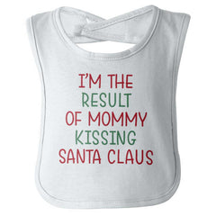 Result Of Mommy Santa Infant Baby Bib-Direct To Garment Print-Brisco Baby