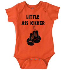 Little Ass Kicker Romper Bodysuit-Direct To Garment Print-Brisco Baby