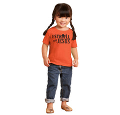 Stroll With Jesus Infant Toddler T Shirt-Direct To Garment Print-Brisco Baby