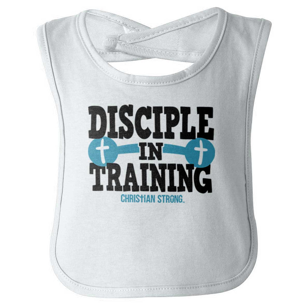Disciple In Training Infant Baby Bib-Direct To Garment Print-Brisco Baby