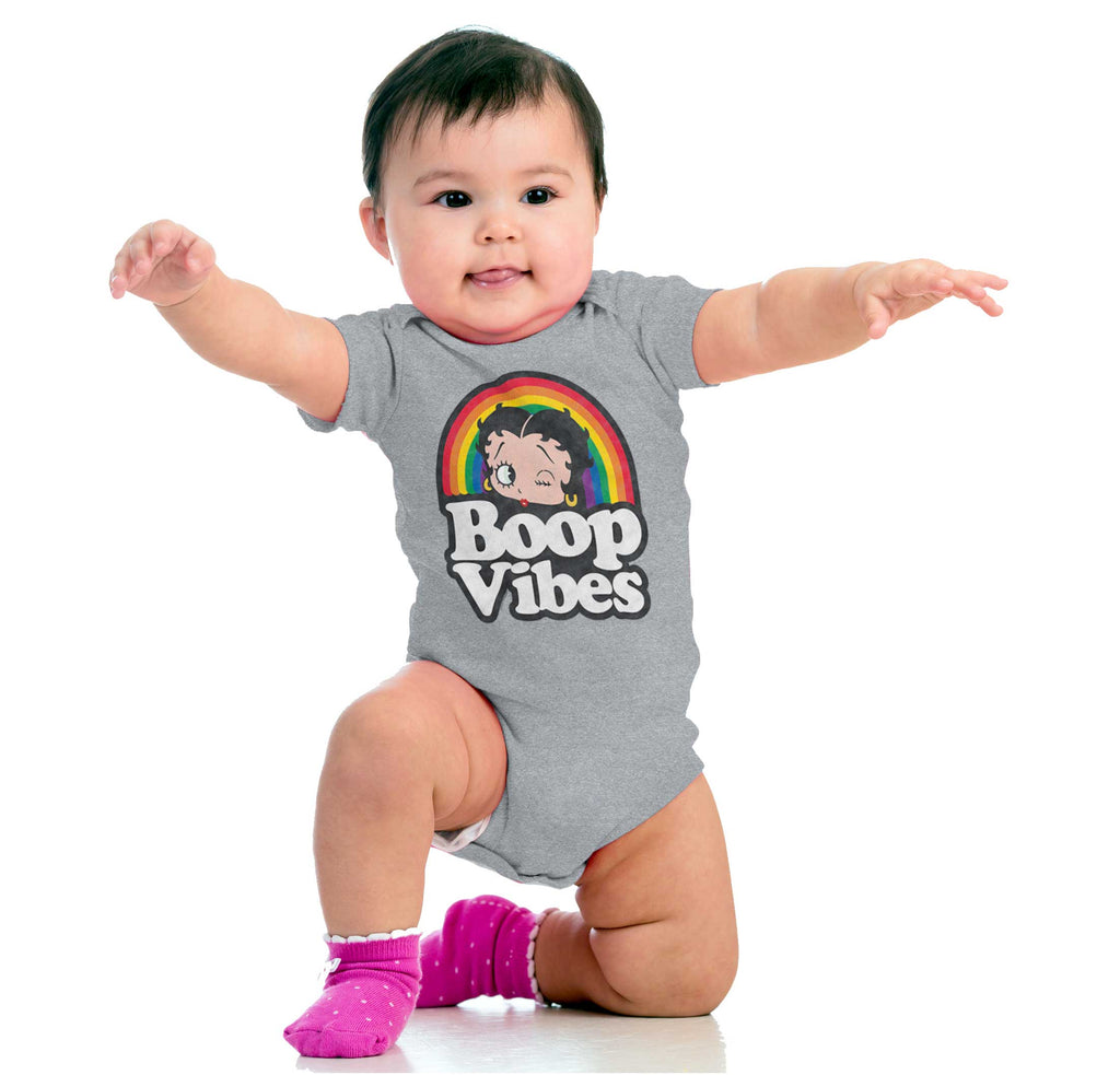 Boop Vibes Romper Bodysuit-Direct To Garment Print-Brisco Baby