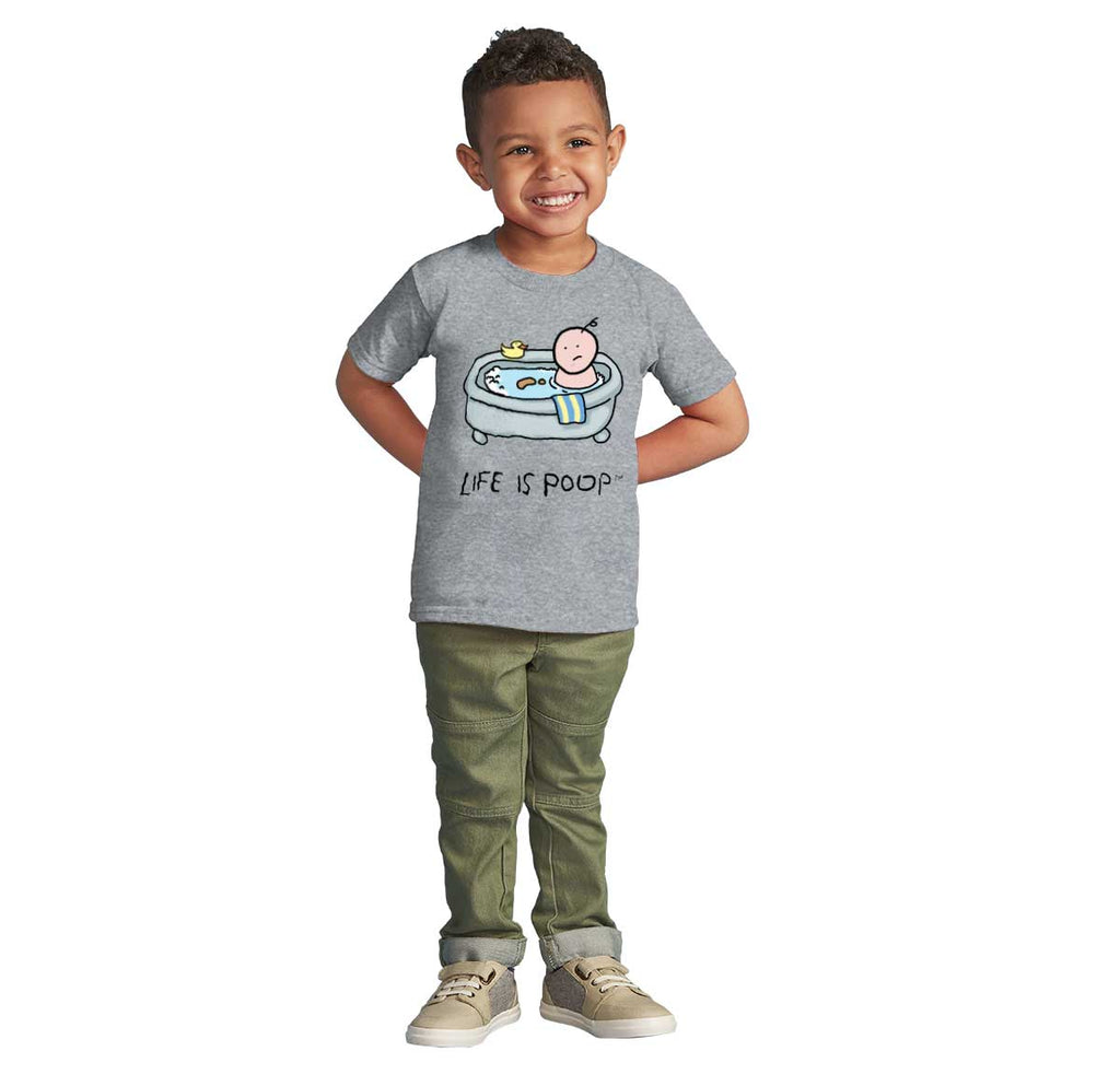 Poop in Bath Infant Toddler T Shirt-Direct To Garment Print-Brisco Baby