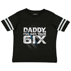 Got Your Six Toddler Football Jersey Tee-Direct To Garment Print-Brisco Baby