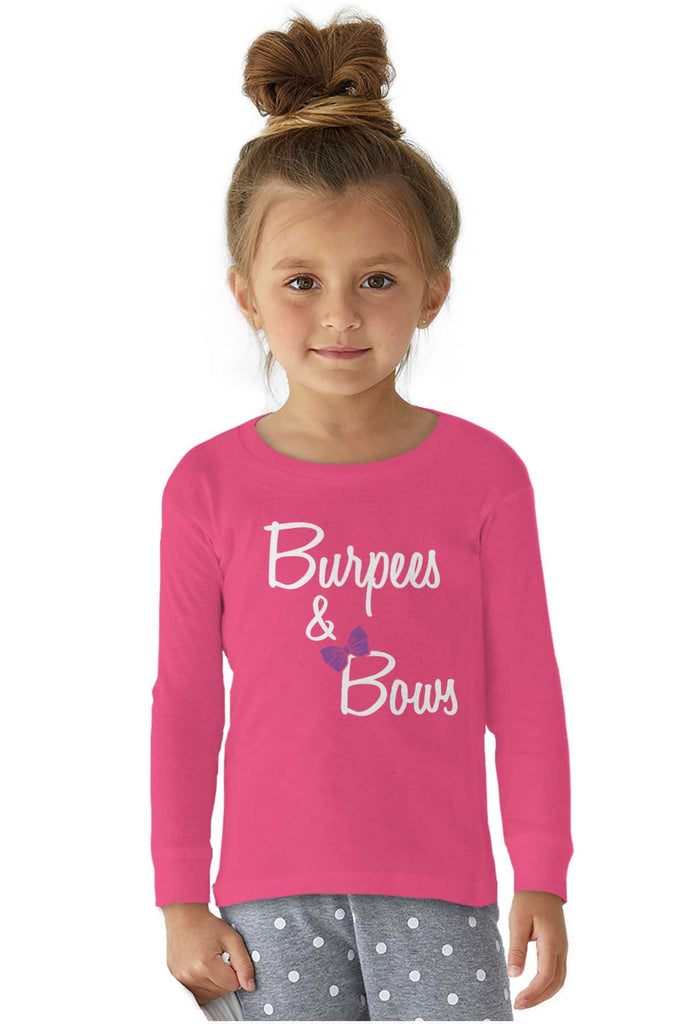 Burpees and Bows Solid Baby Pajama Top-Direct To Garment Print-Brisco Baby