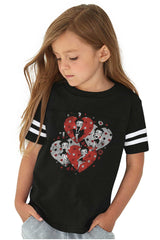 Betty Love Toddler Football Jersey Tee-Direct To Garment Print-Brisco Baby