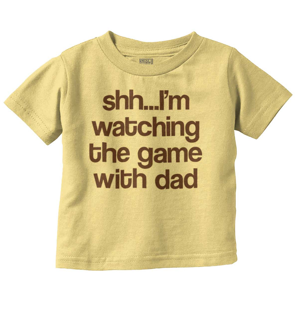 Watching the Game Infant Toddler T Shirt-Direct To Garment Print-Brisco Baby