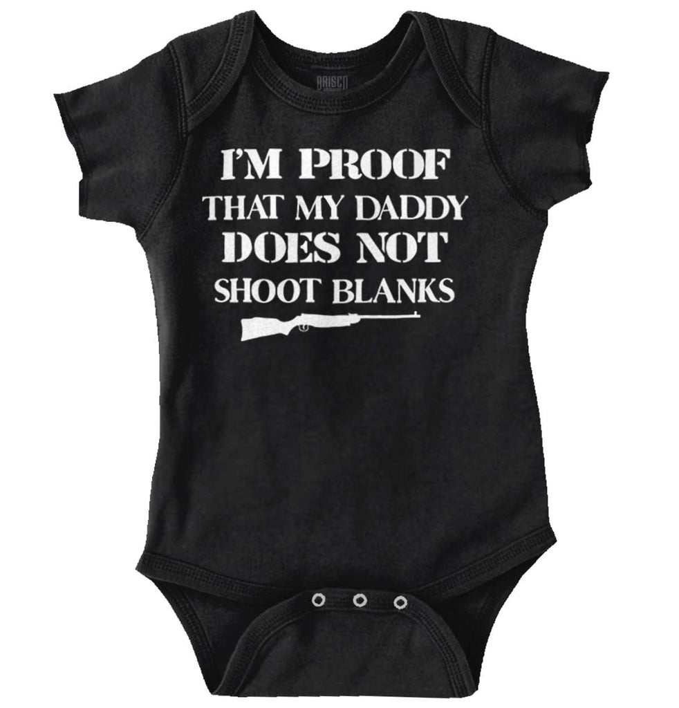 Shoot Blanks Romper Bodysuit-Direct To Garment Print-Brisco Baby