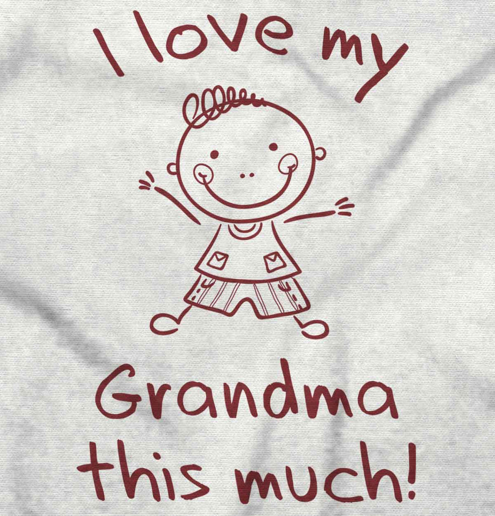 Love My Grandma Baby Striped Skirt Dress-Direct To Garment Print-Brisco Baby