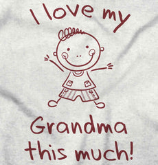 Love My Grandma Baby Striped Skirt Dress-Direct To Garment Print-Brisco Baby