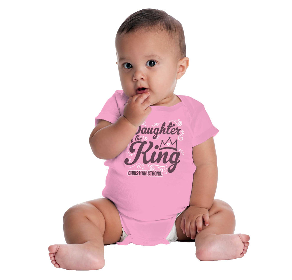 Daughter Of The King Gerber Onesie-Direct To Garment Print-Brisco Baby