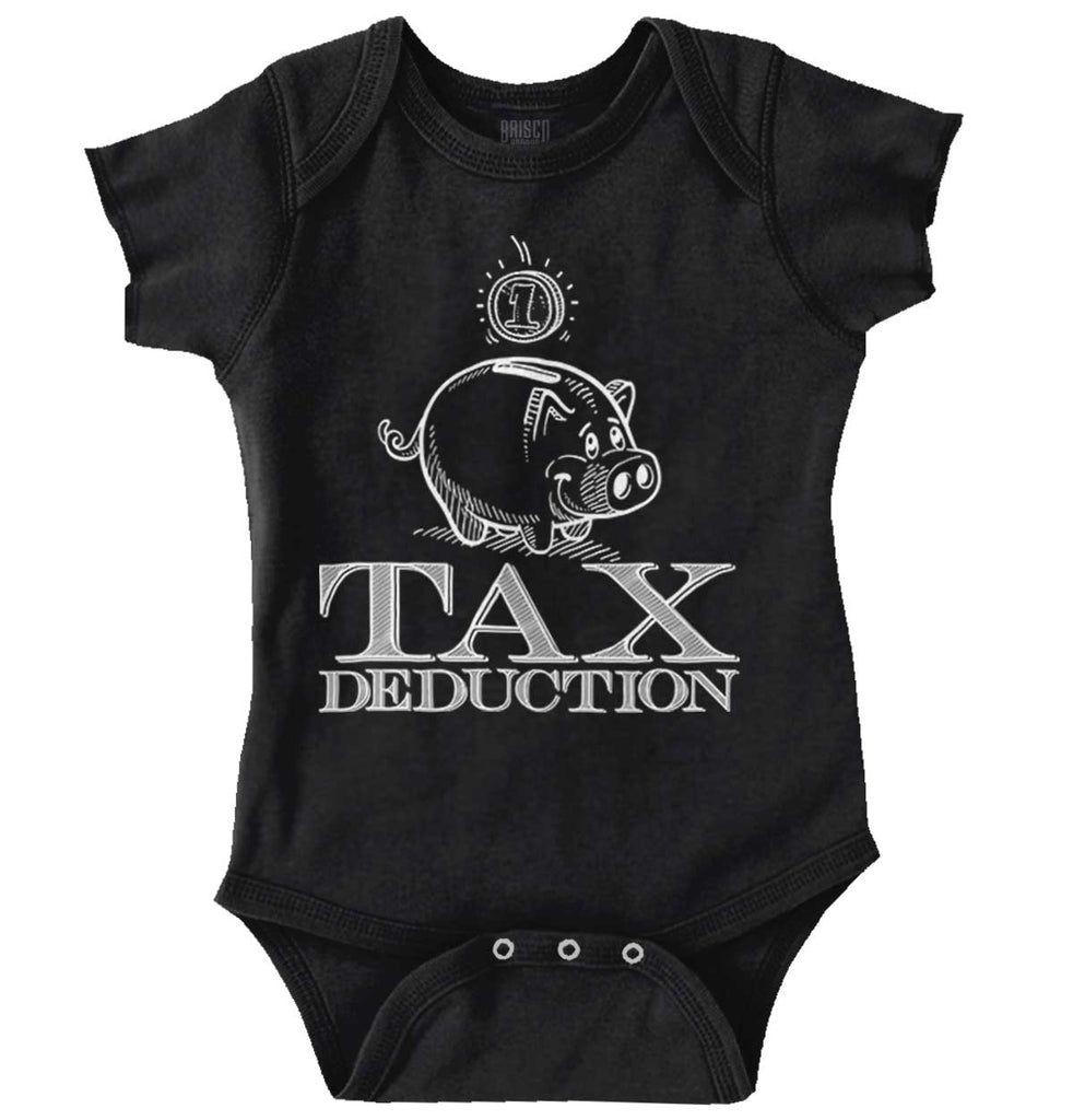 Cutest Tax Deduction Romper Bodysuit-Direct To Garment Print-Brisco Baby