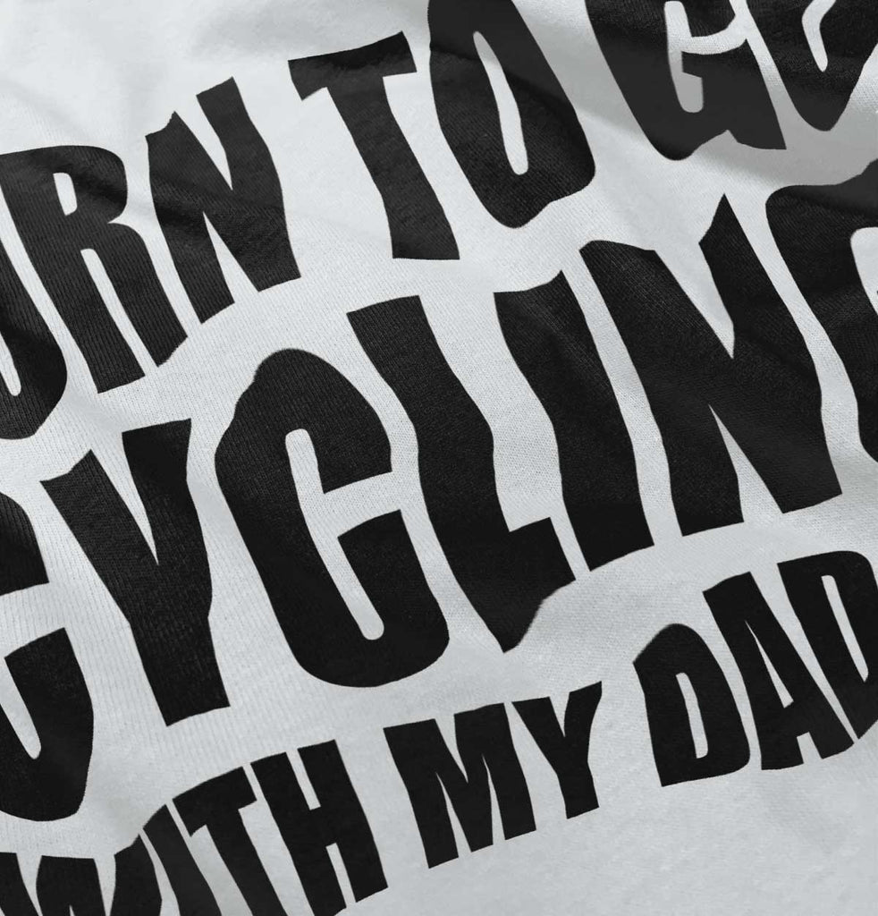 Cycling With Daddy Raglan Romper Bodysuit-Direct To Garment Print-Brisco Baby