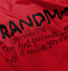Grandma Defined Infant Toddler T Shirt-Direct To Garment Print-Brisco Baby