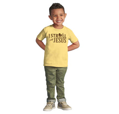 Stroll With Jesus Infant Toddler T Shirt-Direct To Garment Print-Brisco Baby