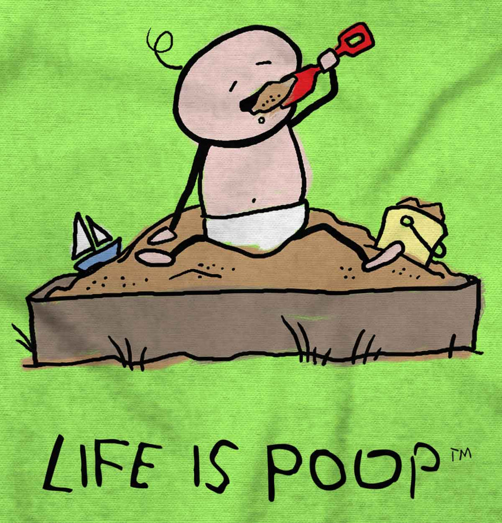 Eating Sand Infant Toddler T Shirt-Direct To Garment Print-Brisco Baby