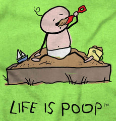 Eating Sand Infant Toddler T Shirt-Direct To Garment Print-Brisco Baby