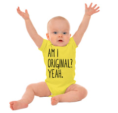 Am I Original? Romper Bodysuit-Direct To Garment Print-Brisco Baby
