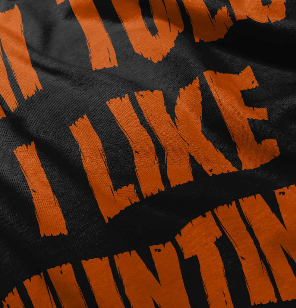 Im Told I Like Hunting Romper Bodysuit-Direct To Garment Print-Brisco Baby