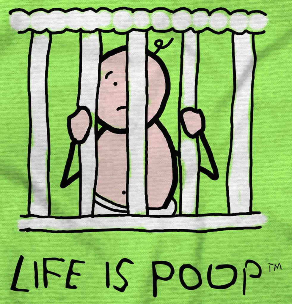 Jail Crib Infant Toddler T Shirt-Direct To Garment Print-Brisco Baby