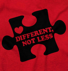 Different Not Less Infant Toddler T Shirt-Direct To Garment Print-Brisco Baby