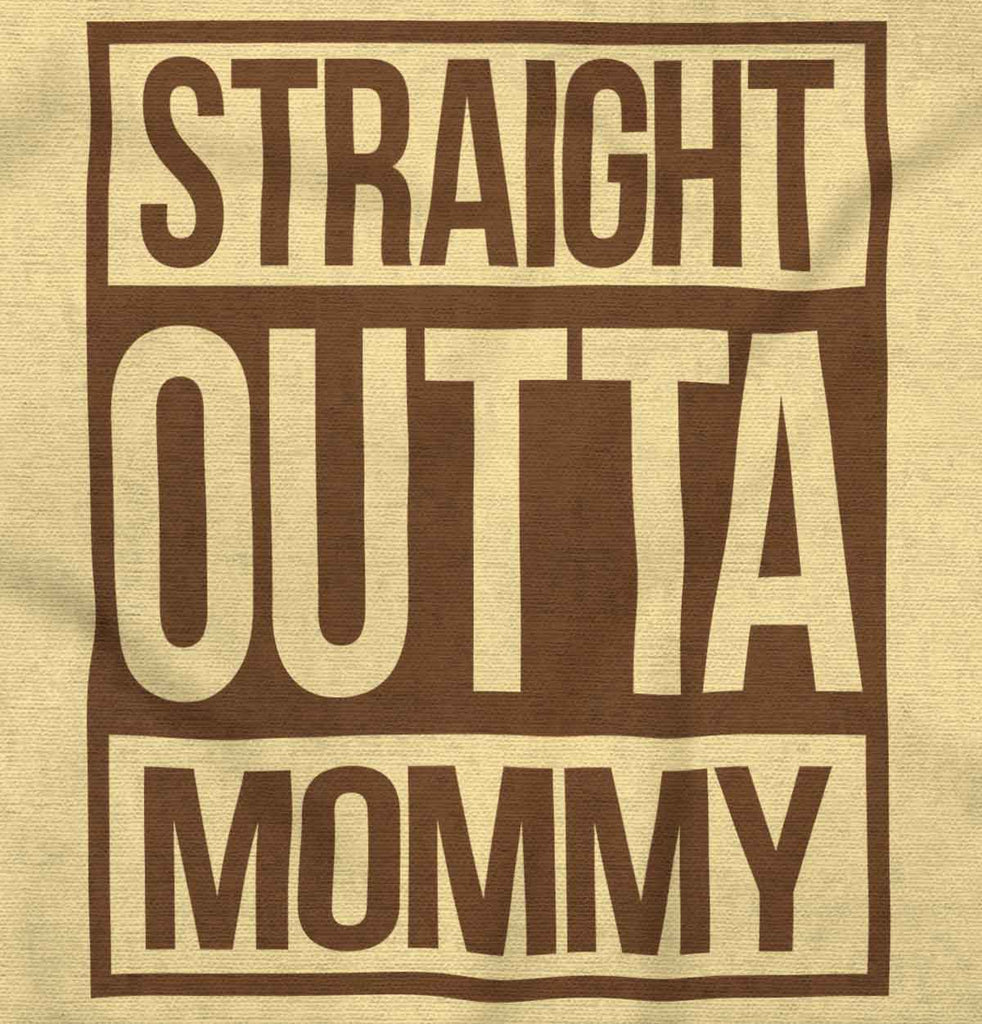 Straight Outta Mommy Romper Bodysuit-Direct To Garment Print-Brisco Baby