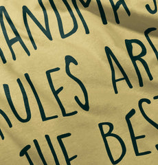 Grandma's Rules Are The Best Infant Toddler T Shirt-Direct To Garment Print-Brisco Baby