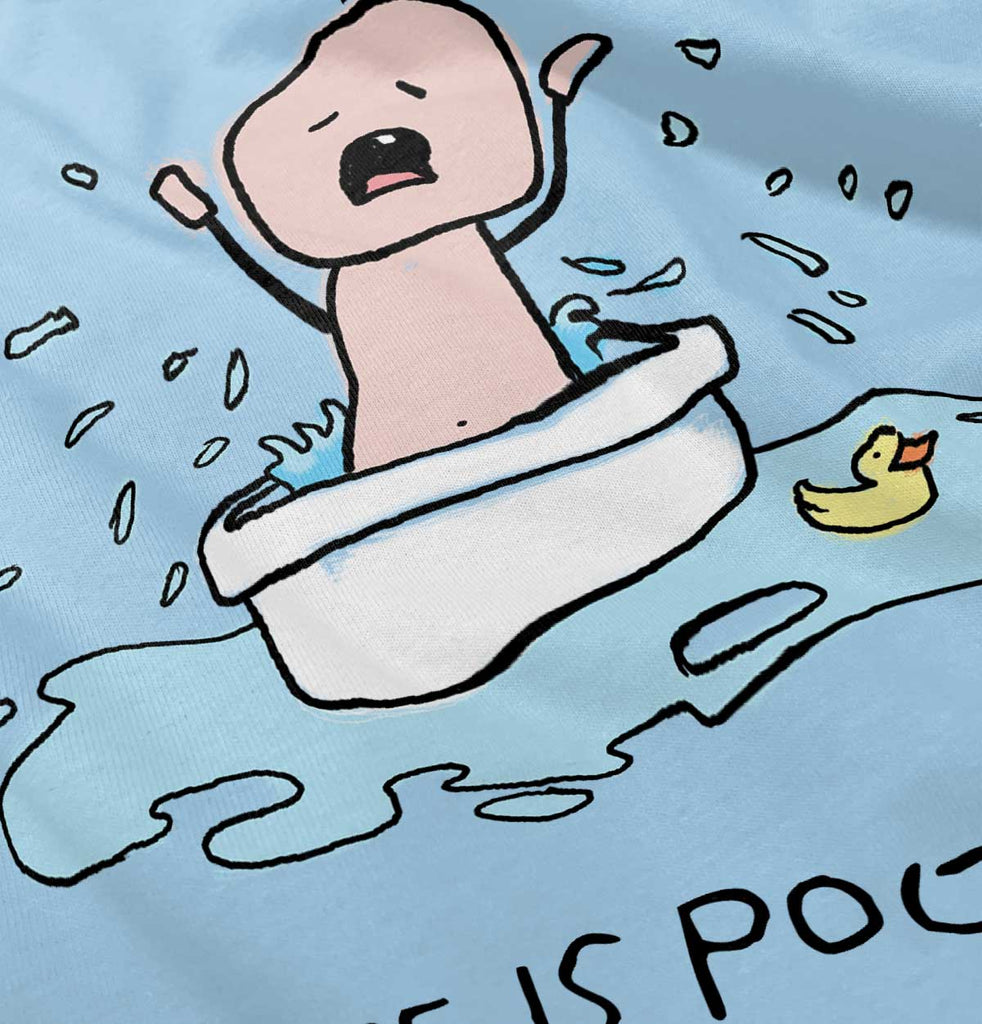 Crying Bath Infant Toddler T Shirt-Direct To Garment Print-Brisco Baby