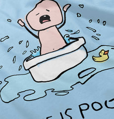 Crying Bath Infant Toddler T Shirt-Direct To Garment Print-Brisco Baby