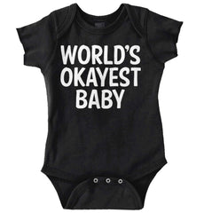 Okayest Baby Romper Bodysuit-Direct To Garment Print-Brisco Baby