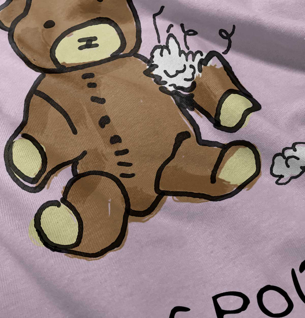 Ripped Teddy Bear Romper Bodysuit-Direct To Garment Print-Brisco Baby
