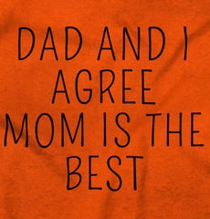 Mom Is Best Infant Toddler T Shirt-Direct To Garment Print-Brisco Baby